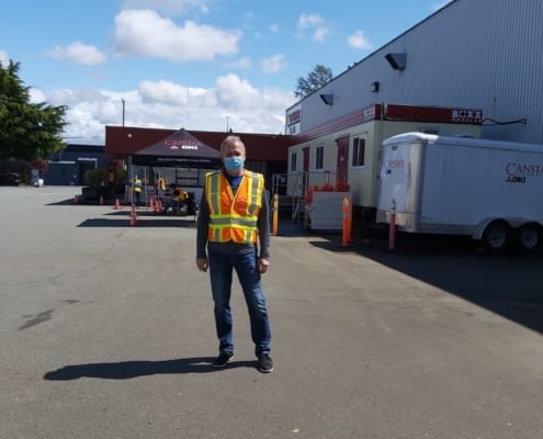 Restoration man from Canstar Fire and flood in Greater Vancouver, BC