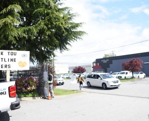 View of Canstar restoration road in Greater Vancouver, BC
