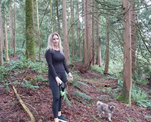 Lady in the forest
